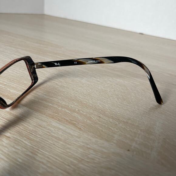 Ray-Ban RB5028 2016 Eyeglasses Marble Brown Frames Only 51-16-135 - Picture 6 of 8